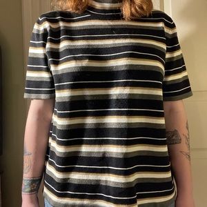 Boxy 90s Sag Harbor Mock Turtleneck